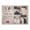 Burgundy Floral Mason Jar Wedding Thank You Photo