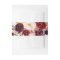 Burgundy Floral Wedding Invitation Belly Band
