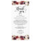 Burgundy Florals, Place Setting Thank You Card