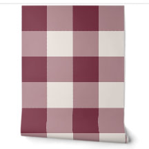 Burgundy Giant Gingham
