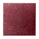 Burgundy glitter ceramic tile<br><div class="desc">Trendy and modern burgundy red glitter gift ideas (not real glitter). Ideal for women,  girls and teenagers.</div>