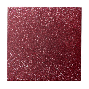 Burgundy glitter ceramic tile