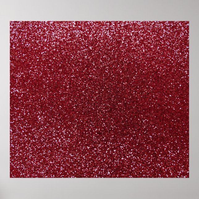 Burgundy glitter poster (Front)