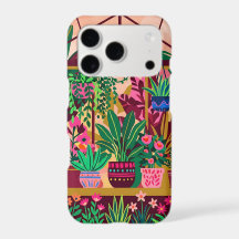 Burgundy Gold Botanical iPhone 17 Case