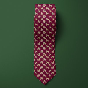 Burgundy & Gold Farmers Tractor Tie