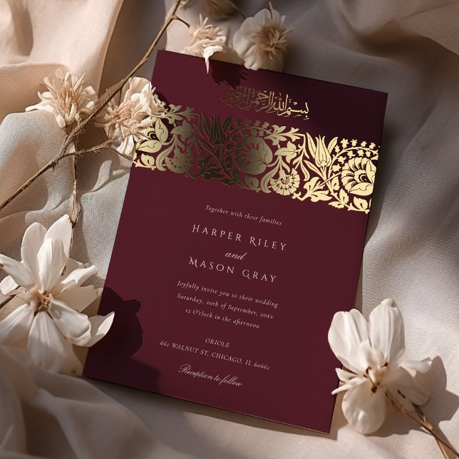 Burgundy Gold Islamic Wedding (Creator Uploaded)
