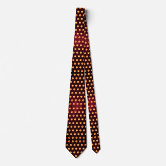 Burgundy & Gold Polka Dot Tie