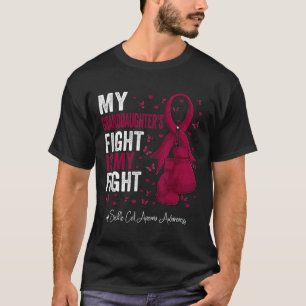 Burgundy Granddaughter Sickle Cell Anaemia Awarene T-Shirt