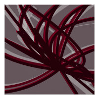 Burgundy & Grey Abstract Ribbons | Shadows & Light