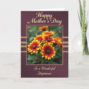 Burgundy Hues Mothers Day Card