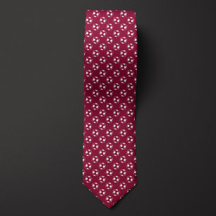 Burgundy Inverted Soccer Futbol Tie