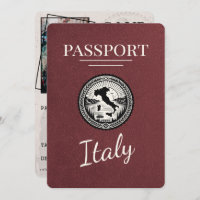 Burgundy Italy Passport