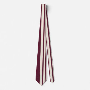 Burgundy Ivory Pinstripe Elegant Modern Tie