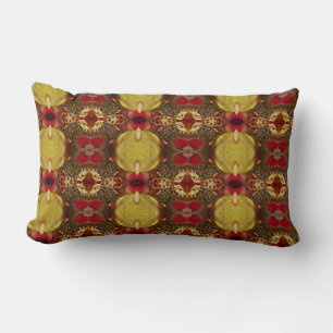 Burgundy Jewel pattern pillow