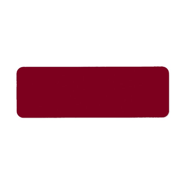 Burgundy Label Return Address Label (Front)