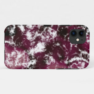 Burgundy Marble Abstract iPhone 11 Case