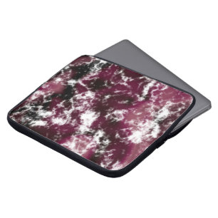 Burgundy Marble Abstract Laptop Sleeve