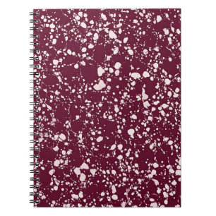 Burgundy Marble Notebook
