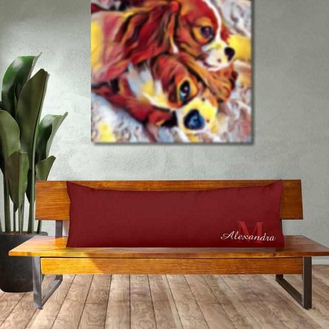 Burgundy Maroon Red Solid colour pillow (Creator Uploaded)