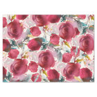 Burgundy Marsala Boho Floral Watercolor Pattern