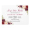 Burgundy Marsala Floral Chic Wedding Save the Date