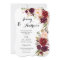 Burgundy Marsala Floral Wedding 2 White