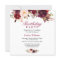 Burgundy Marsala Red Floral Birthday Party