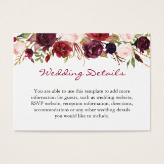 wedding registry insert