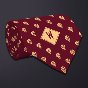 Burgundy Math Teacher Arithmetic Tie