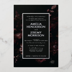 Burgundy Moody Floral