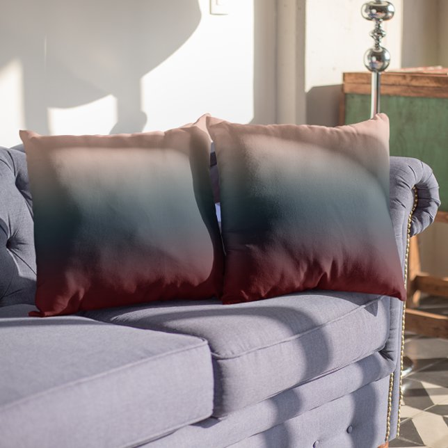 Burgundy Navy Blush Ombre Cushion (Creator Uploaded)