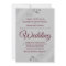 Burgundy on Gray with Lacy Silver Frills Wedding