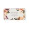 Burgundy Orange Floral | Beige RSVP Address labels