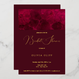 Burgundy Passion Bridal Shower