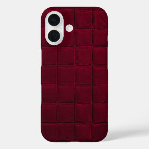 Burgundy pattern iPhone 16 case