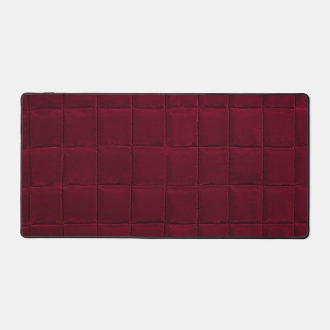 Burgundy pattern desk mat (Front)