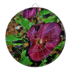 Burgundy Pink Lenten Rose Dartboard