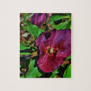 Burgundy Pink Lenten Rose Jigsaw Puzzle