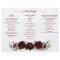 Burgundy Pumpkin Fall Tri-Fold Wedding Program