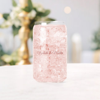 Burgundy Red Autumn Wedding Glass