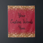 Burgundy Red Backdrop Birthday Party Photo Booth Tapestry<br><div class="desc">custom back drop for her,  personalised twinkle 15th 18th 20th,  glitter anniversary sweet 16 16th,  personalised 30th 21st 25th 35th,  bridal shower hen do him,  boy son man husband daughter,  girl wife prop bachelorette sparkle,  quinceanera 40th 50th 60th 70th,  bride sparkly vow renewal graduation,  college high school gold black</div>