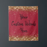 Burgundy Red Backdrop Birthday Party Photo Booth Tapestry<br><div class="desc">custom back drop for her,  personalised twinkle 15th 18th 20th,  glitter anniversary sweet 16 16th,  personalised 30th 21st 25th 35th,  bridal shower hen do him,  boy son man husband daughter,  girl wife prop bachelorette sparkle,  quinceanera 40th 50th 60th 70th,  bride sparkly vow renewal graduation,  college high school gold black</div>