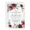 Burgundy Red Blush Gold Geometric Greenery Wedding