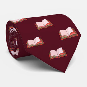 Burgundy Red Book Lover's Work, Graduation Tie
