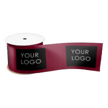 Burgundy Red Customisable Business Add Your Logo  