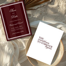 Burgundy Red Elegant Romantic Wedding