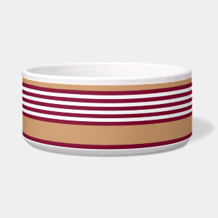 Burgundy red five stripes pattern