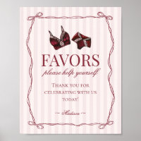 Burgundy Red Lingerie Bachelorette Party Favours