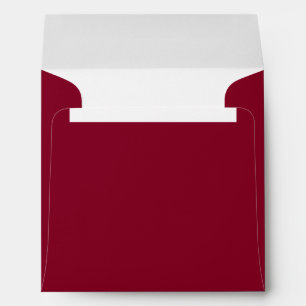 Burgundy Red Maroon Square Card Wedding Envelope