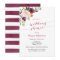 Burgundy Red Marsala Floral Wedding Shower